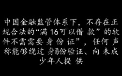 满16可以借款的软件不需要身份证吗，有哪些正规平台
