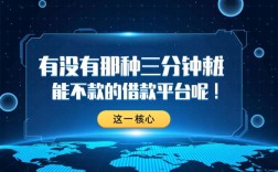 有没有那种三分钟就能下款的借款平台呢，哪个平台下款最快