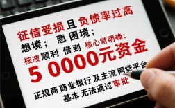 征信花了负债高哪里借5000，急需用钱怎么快速下款