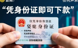 借钱只有身份证能下款吗，哪里可以凭身份证借钱