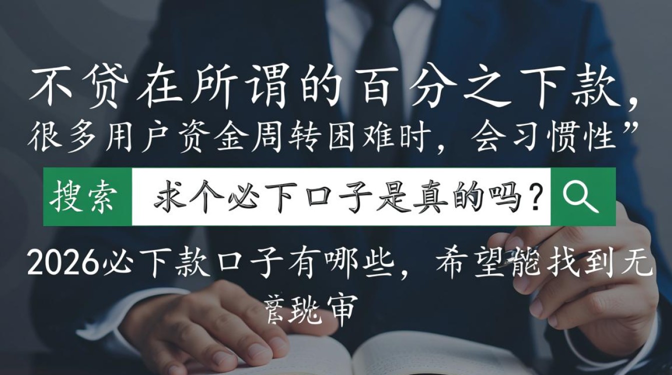 求个必下口子是真的吗?2026必下款口子有哪些 2026必下款口子有哪些