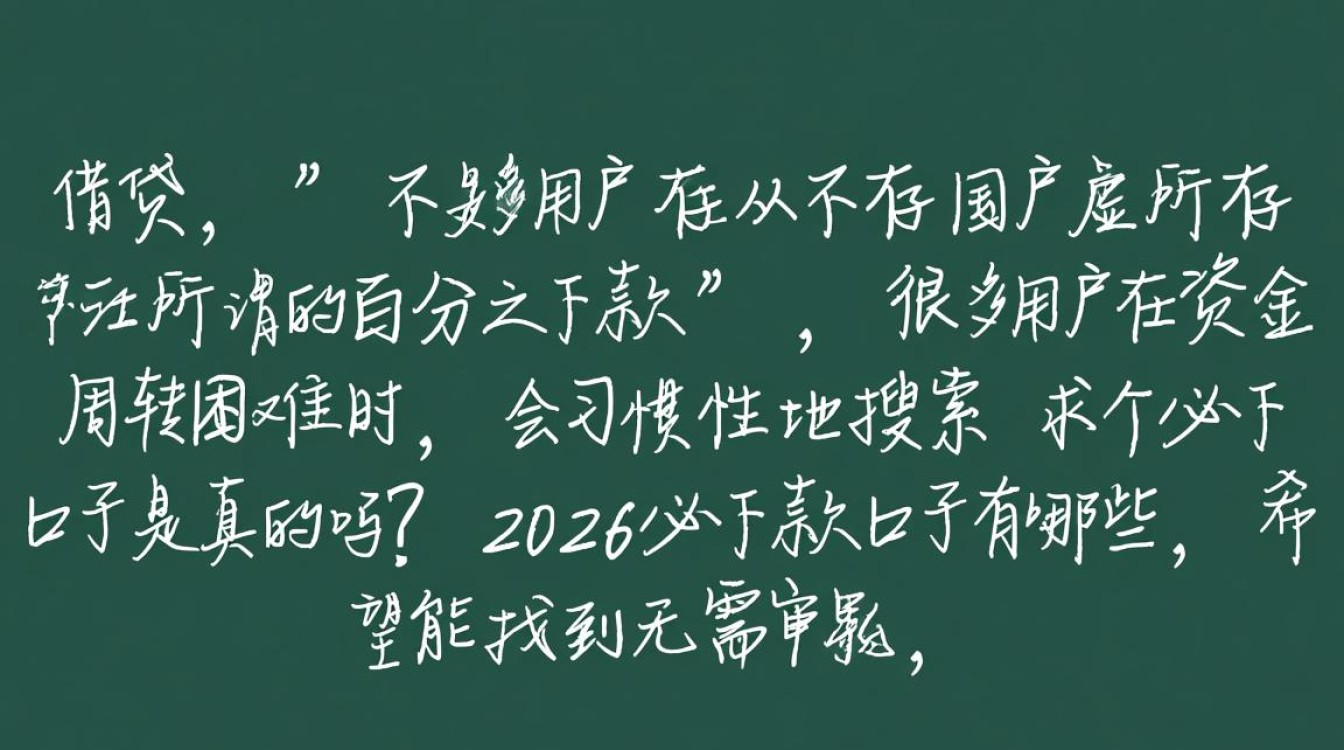 求个必下口子是真的吗?2026必下款口子有哪些 2026必下款口子有哪些
