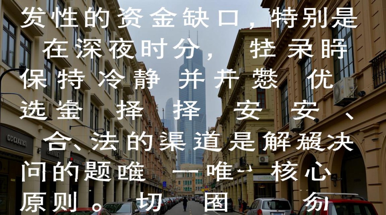 夜晚急需用钱去哪借