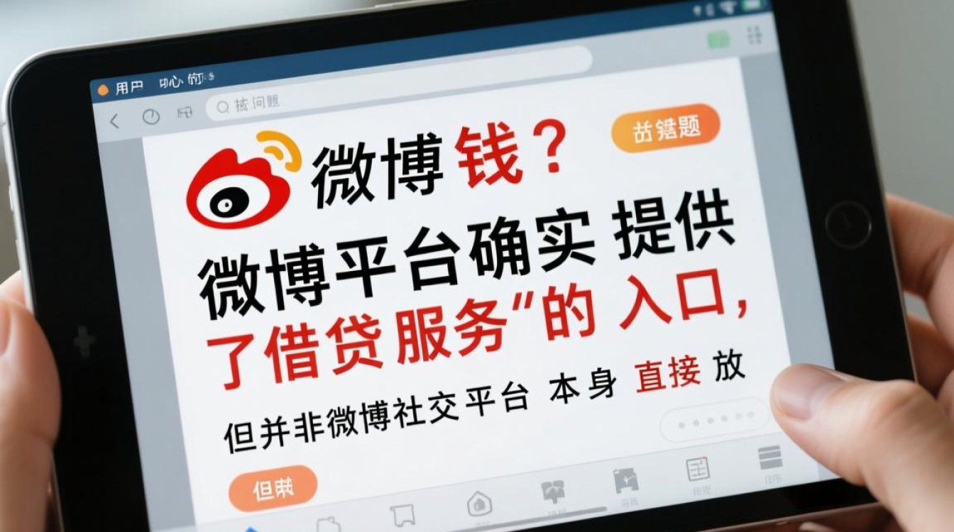 微博借钱怎么开通入口