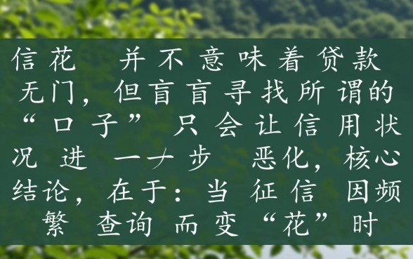 征信花怎么贷款，2026最新不看征信的贷款口子