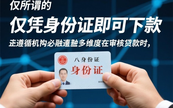身份证下款的口子有哪些，2026正规贷款平台哪个靠谱？