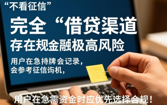 不看征信网贷口子有哪些？2026黑户秒下款是真的吗