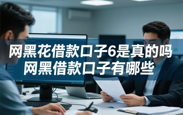 网黑花借款口子6是真的吗，网黑借款口子有哪些