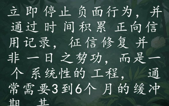 征信花了怎么养好，征信花了到底多久能恢复？