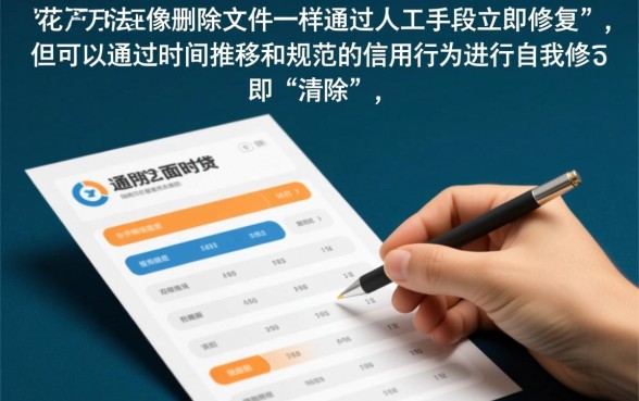 征信花了能清楚吗，征信花了怎么恢复最快消除？