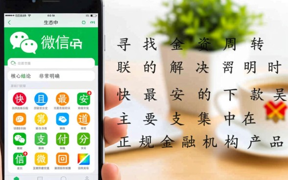 微信下款快的口子有哪些，微信借钱哪个秒下款？