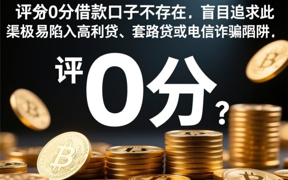 评分0分借款口子怎么申请，无视征信必下款吗
