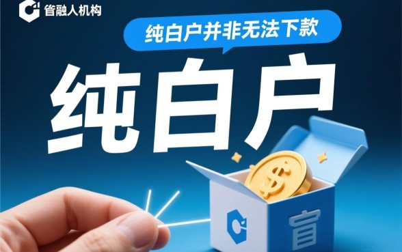 纯白户必下款口子有哪些，纯白户怎么贷款容易通过