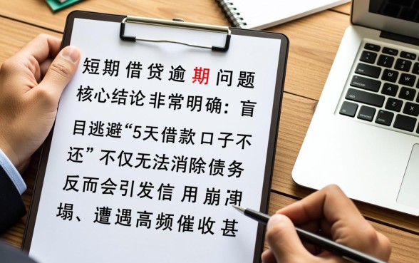 5天借款口子不还会怎么样，不还会上征信吗？