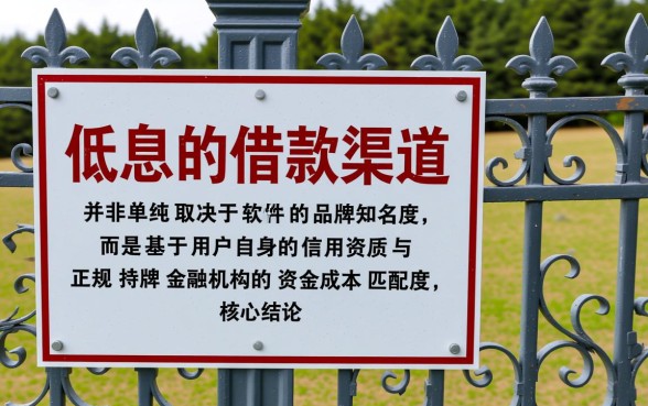 借钱利息低的软件有哪些，哪个借钱软件利息最低又正规？