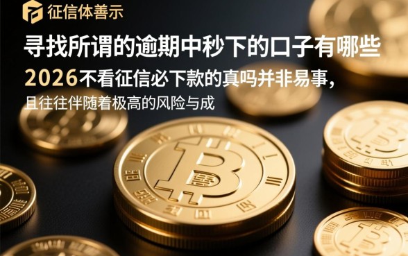 逾期中秒下的口子有哪些,2026不看征信必下款是真的吗 2026不看征信必下款是真的吗
