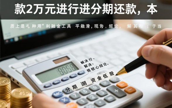 借款2万分期还款利息多少，一个月要还多少钱？