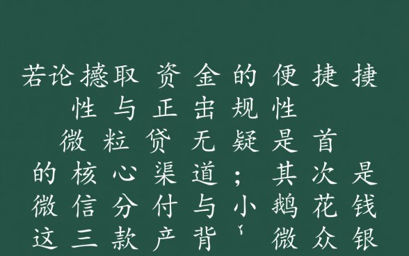 微信微粒贷怎么开通容易下款