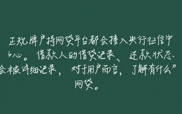 有什么网贷上征信,2026年正规网贷上征信平台有哪些 2026年正规网贷上征信平台有哪些