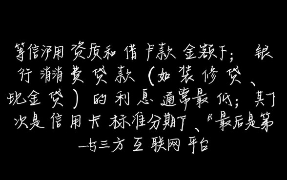 信用卡和网贷哪个利息低