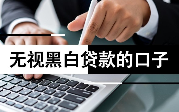 无视黑白贷款的口子哪里有？2026无视黑白口子怎么申请？