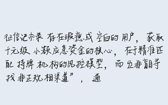 黑白户能贷款吗，哪里有千元秒下款的小额口子
