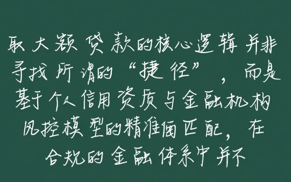 好过的大额贷款口子有哪些？2026容易下款的怎么申请？
