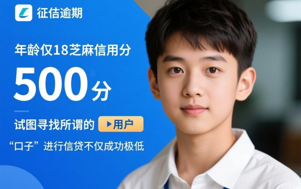 征信黑了能贷款吗?18岁芝麻分500能下的口子? 18岁芝麻分500能下的口子