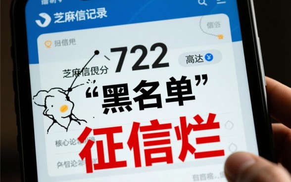 征信不好芝麻分722能贷款吗