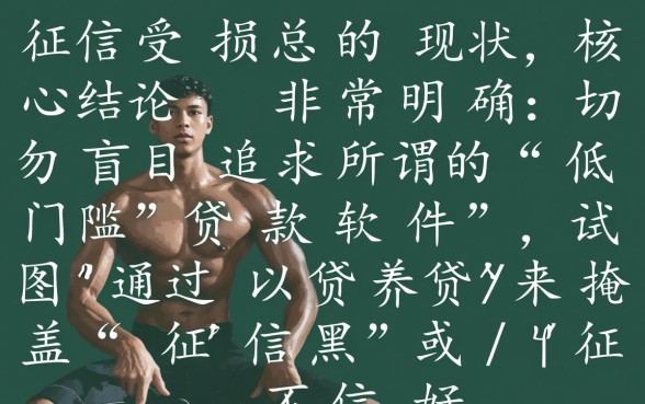 2026征信黑怎么贷款，有哪些低门槛软件推荐