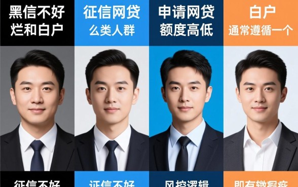 征信不好黑户白户申请网贷哪个额度高，征信烂能下款吗