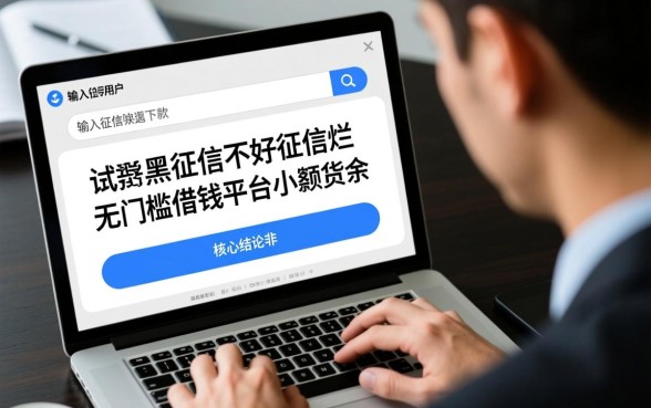 征信黑怎么借钱，无门槛小额贷款平台哪里有