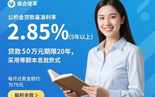 公积金贷款50万20年每月还多少，利息怎么算？