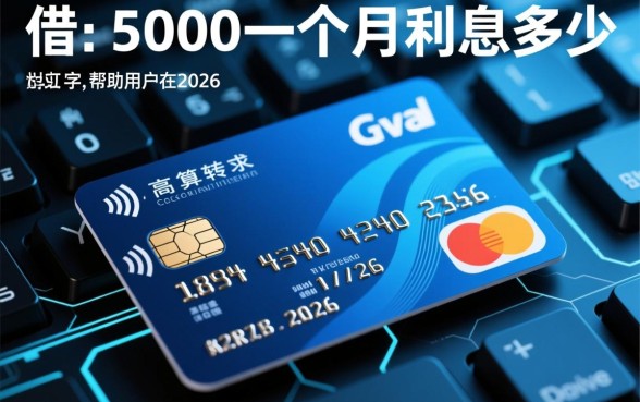 信用卡借5000一个月利息多少，信用卡取现利息怎么算