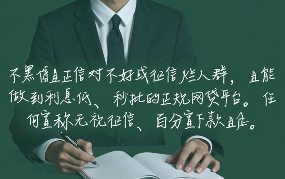征信黑了能贷吗？利息低的网贷秒批平台有哪些？