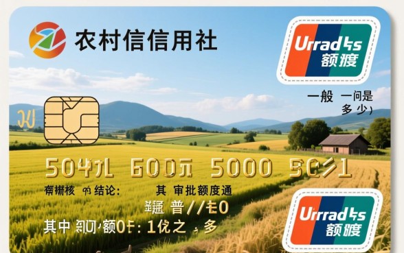 农村信用社信用卡额度一般是多少，最高能批多少额度？