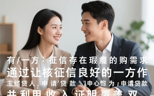 夫妻征信不好怎么买房