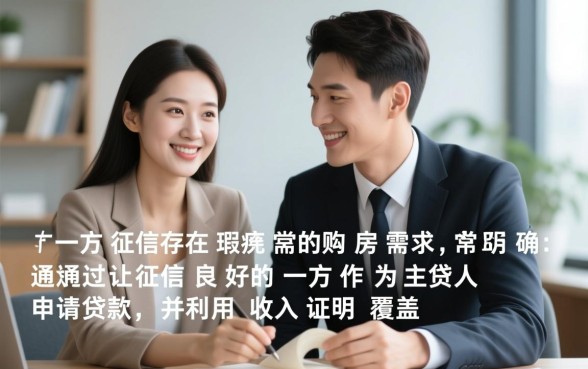 夫妻征信不好怎么买房