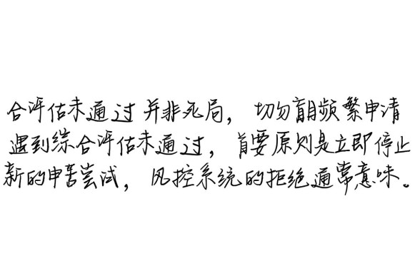 360借条综合评估未通过怎么办