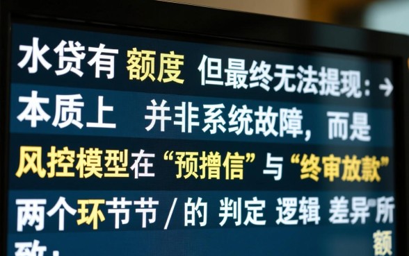 滴水贷有额度但不给放款怎么回事,为什么借不出来? 滴水贷有额度但不给放款怎么回事