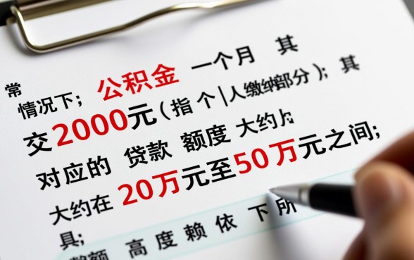公积金一个月交200能贷款多少