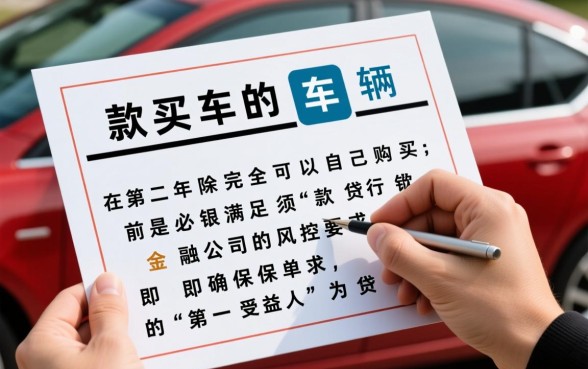 贷款买车第二年保险可以自己买吗