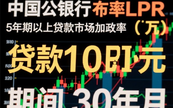 银行贷款100万30年月供多少