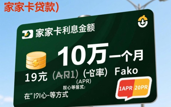 家乐卡贷款10万一个月利息多少,家乐卡利息怎么算? 家乐卡贷款10万一个月利息多少