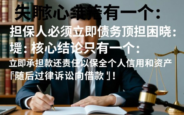 替别人担保贷款人跑了我该怎么办,担保人要承担什么责任 替别人担保贷款人跑了我该怎么办