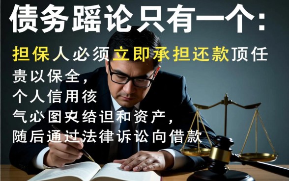 替别人担保贷款人跑了我该怎么办,担保人要承担什么责任 替别人担保贷款人跑了我该怎么办