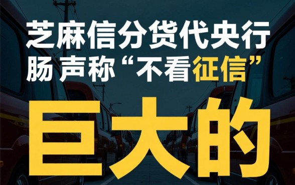 征信黑了怎么贷款，有只看芝麻信用分不看征信的吗