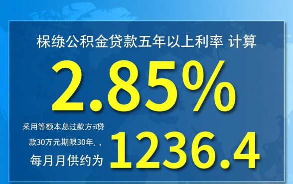公积金贷款30万30年月供多少，利息怎么算？