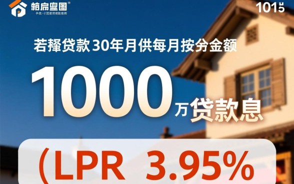 100万贷款30年月供多少，利息一共多少钱？