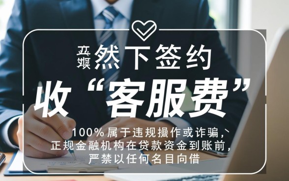 贷款下款后收客服费是真的吗